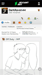 Mobile Screenshot of darkraven44.deviantart.com