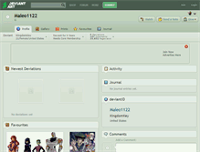 Tablet Screenshot of maleo1122.deviantart.com