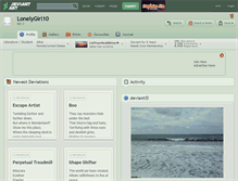 Tablet Screenshot of lonelygirl10.deviantart.com