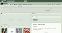 Desktop Screenshot of makedaset.deviantart.com