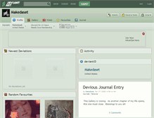 Tablet Screenshot of makedaset.deviantart.com