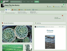 Tablet Screenshot of hana-the-sex-bunny.deviantart.com