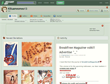 Tablet Screenshot of killuameomeo13.deviantart.com