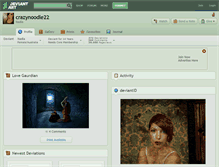 Tablet Screenshot of crazynoodle22.deviantart.com