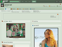 Tablet Screenshot of ciel-de-noir.deviantart.com