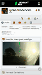 Mobile Screenshot of lycan-tendencies.deviantart.com
