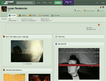 Tablet Screenshot of lycan-tendencies.deviantart.com