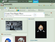 Tablet Screenshot of animewolfrpc.deviantart.com