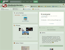 Tablet Screenshot of ghostbustersfanclub.deviantart.com
