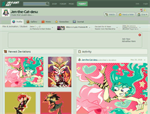 Tablet Screenshot of jen-the-cat-desu.deviantart.com