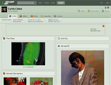 Tablet Screenshot of curtis13666.deviantart.com