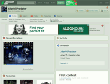 Tablet Screenshot of alianvspredator.deviantart.com