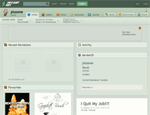 Tablet Screenshot of plusone.deviantart.com