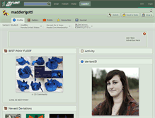 Tablet Screenshot of maddierigotti.deviantart.com