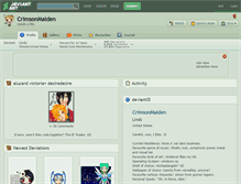 Tablet Screenshot of crimsonmaiden.deviantart.com