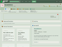 Tablet Screenshot of nanarotherz.deviantart.com