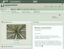Tablet Screenshot of mentalasylumrules.deviantart.com