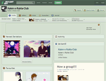 Tablet Screenshot of kaien-x-rukia-club.deviantart.com