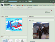 Tablet Screenshot of deathbabi.deviantart.com