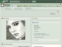 Tablet Screenshot of feerique.deviantart.com