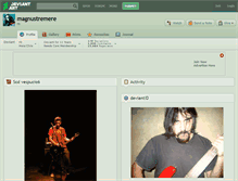 Tablet Screenshot of magnustremere.deviantart.com