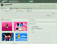 Tablet Screenshot of conythewolf.deviantart.com