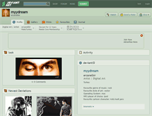 Tablet Screenshot of myydream.deviantart.com