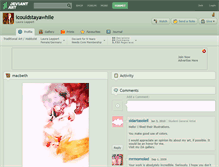 Tablet Screenshot of icouldstayawhile.deviantart.com