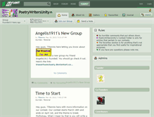 Tablet Screenshot of poetrywritersunity.deviantart.com