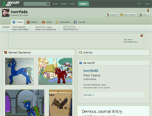 Tablet Screenshot of ironrifle86.deviantart.com