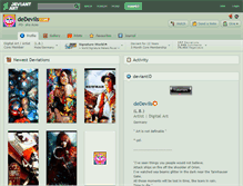 Tablet Screenshot of dedevils.deviantart.com