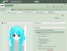 Tablet Screenshot of kyaniuchiha.deviantart.com