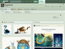 Tablet Screenshot of monkstrunk.deviantart.com