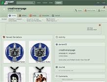 Tablet Screenshot of creativerampage.deviantart.com