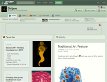 Tablet Screenshot of elisijane.deviantart.com