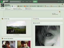 Tablet Screenshot of dziecko.deviantart.com