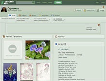 Tablet Screenshot of crysexxxo.deviantart.com