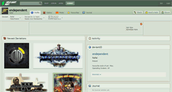 Desktop Screenshot of endependent.deviantart.com