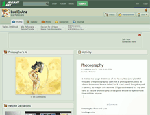 Tablet Screenshot of luelexana.deviantart.com