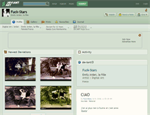Tablet Screenshot of fuck-stars.deviantart.com