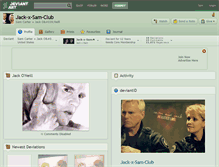 Tablet Screenshot of jack-x-sam-club.deviantart.com