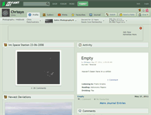 Tablet Screenshot of chrissyo.deviantart.com