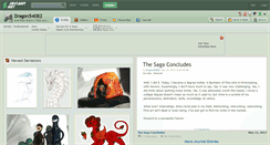 Desktop Screenshot of dragon54082.deviantart.com
