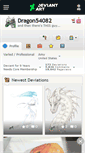 Mobile Screenshot of dragon54082.deviantart.com