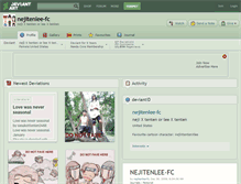 Tablet Screenshot of nejitenlee-fc.deviantart.com