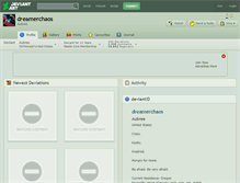 Tablet Screenshot of dreamerchaos.deviantart.com