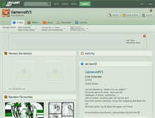 Tablet Screenshot of gamewolfv3.deviantart.com