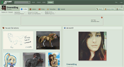 Desktop Screenshot of emeralddog.deviantart.com
