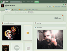 Tablet Screenshot of primer-arcano.deviantart.com