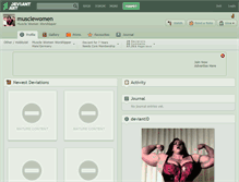 Tablet Screenshot of musclewomen.deviantart.com